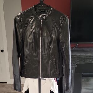 Express Black Leather Jacket